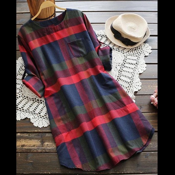 NWT Cupshe Plaid Dress - Picture 1 of 6